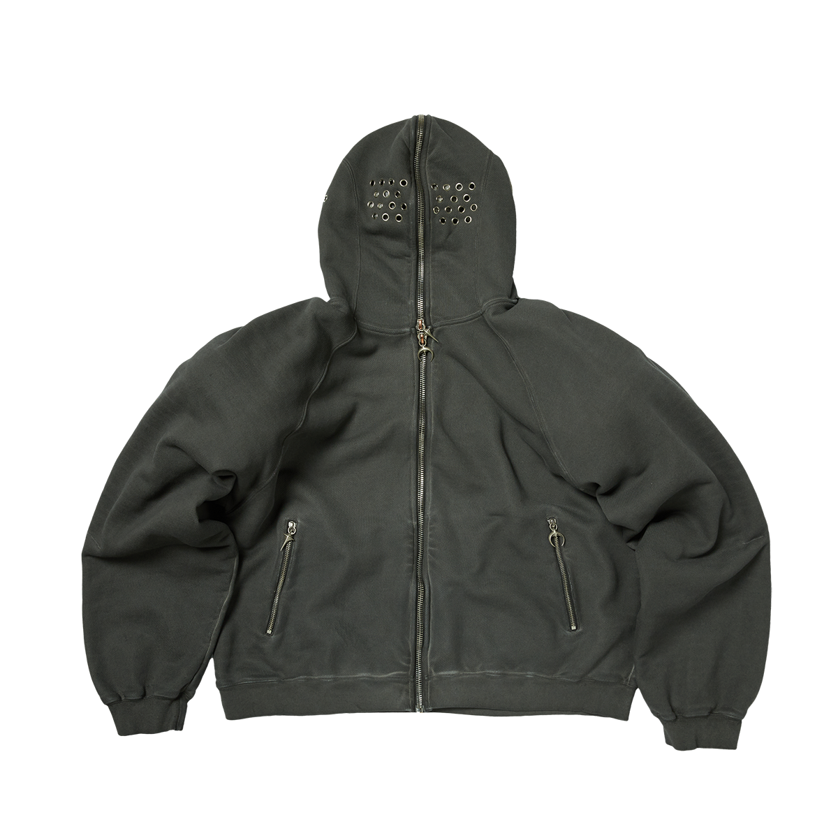 BULK SHOULDER GLADIATOR ZIP-UP HOODIE – thug club