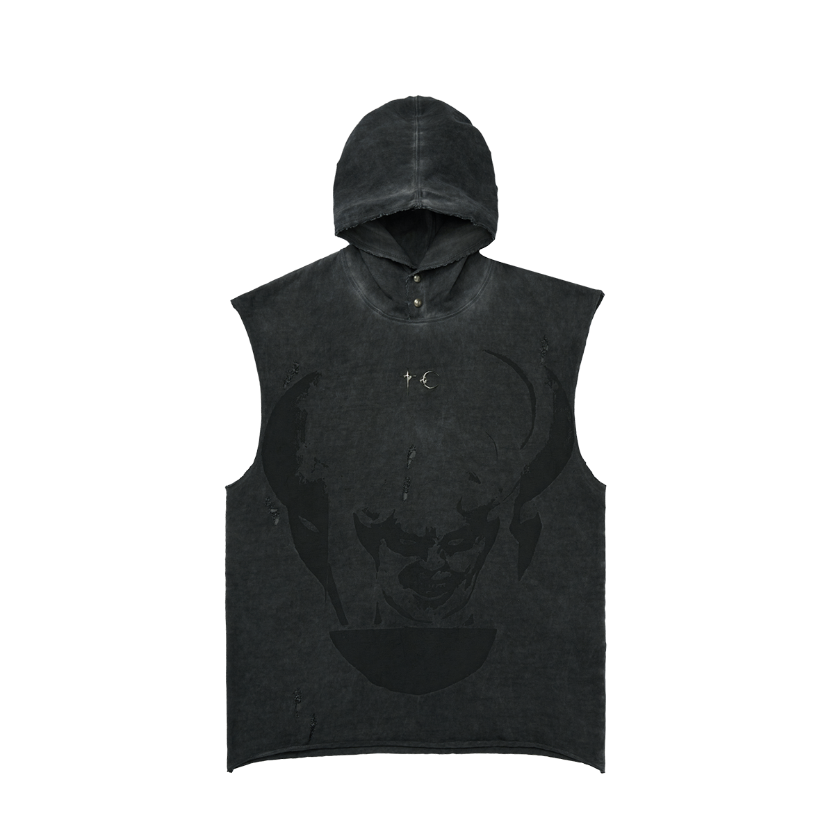 Satan Hooded Vest – thug club Satan Hooded Vest – thug club