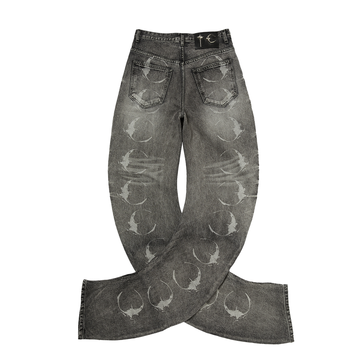 TC LASER WASHED PARKOUR DENIM PANTS