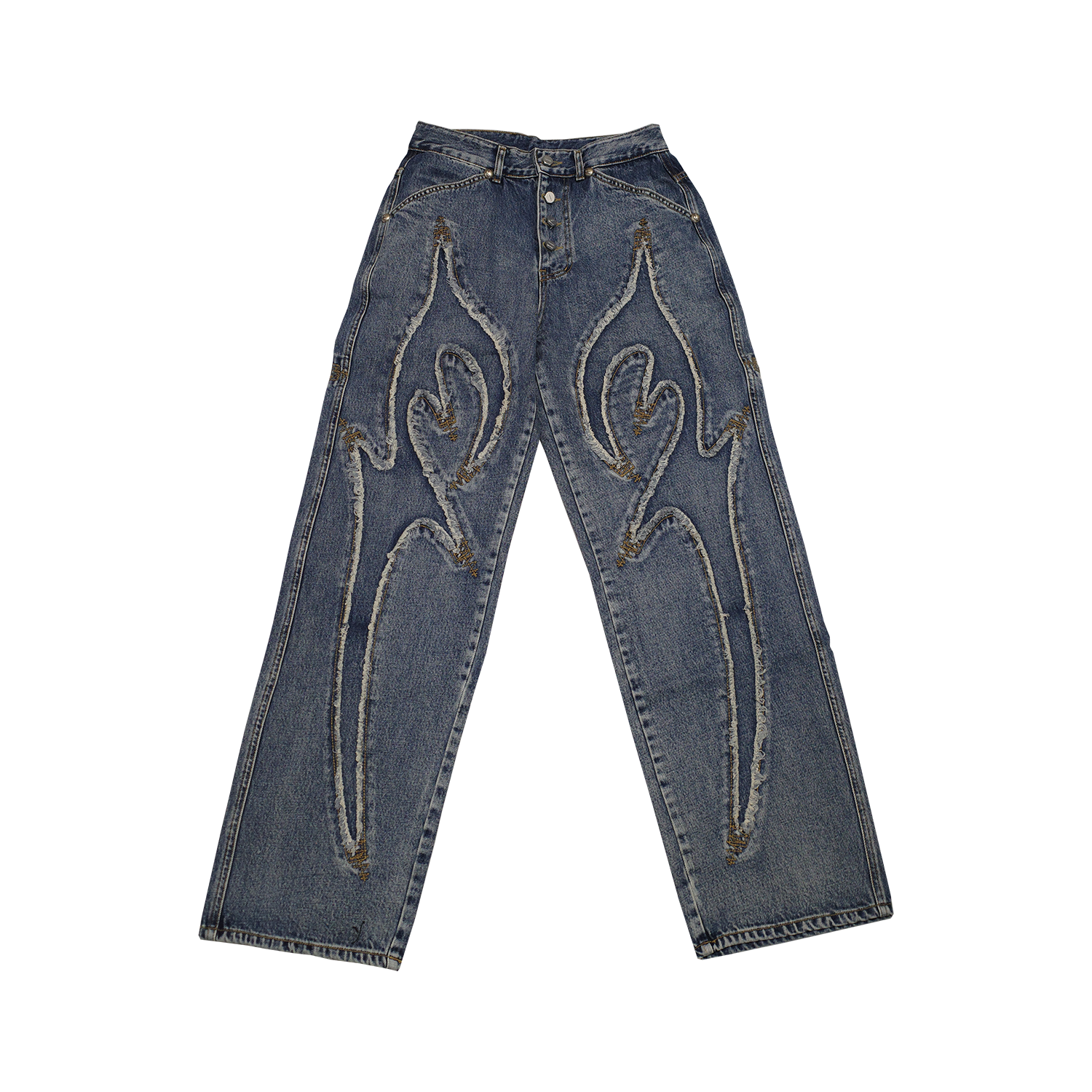 THUG CLUB - Tribal Tree Denim Pants | HBX - Globally Curated
