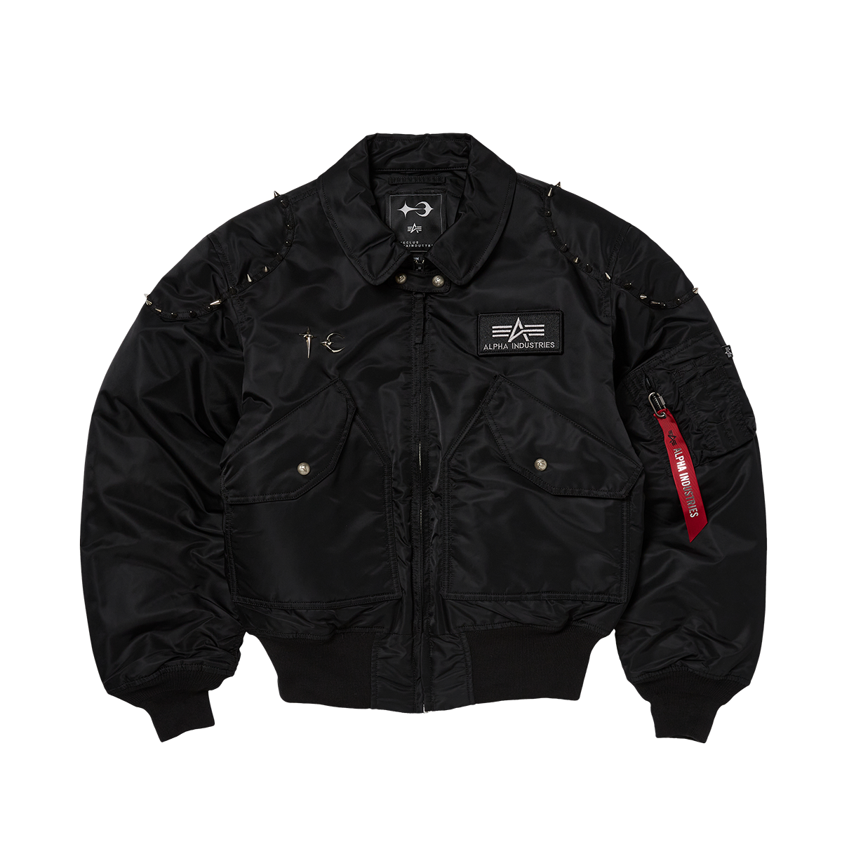 ジャケット・アウター ALPHA x THUG CLUB AI CWU45/P THUG CLUB X ALPHA CWU 45/P STUDDED JACKET – thug club