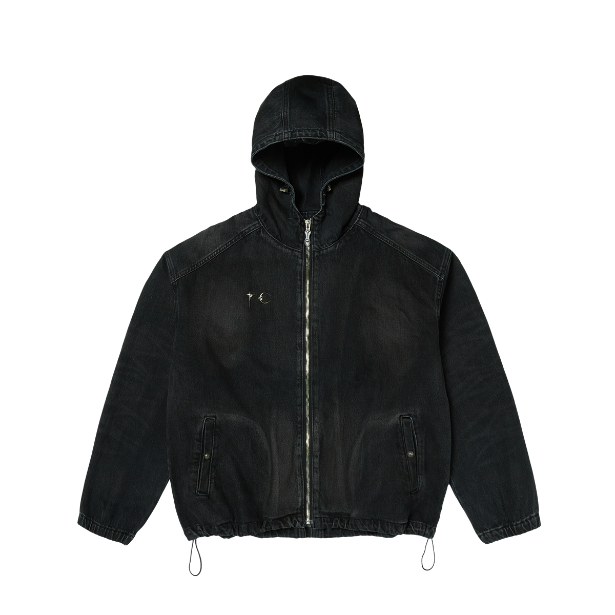 Basic Emblem Denim Jacket – thug club Basic Emblem Denim Jacket – thug club