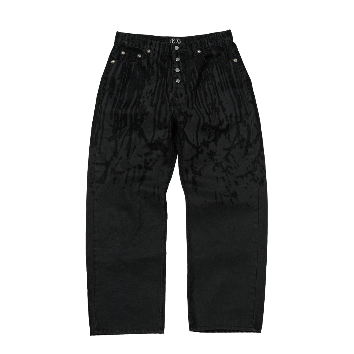 Blood Lazered Denim Pants