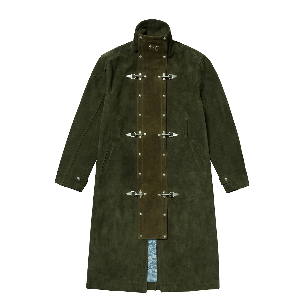 Bio Soldier Leather Trench Coat