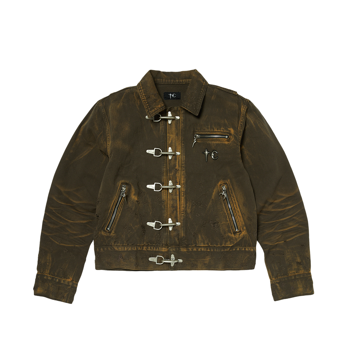 TC TWO TONE WASHED JACKET
