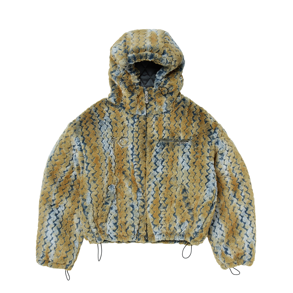 TC Wavy Leopard Fur Jacket