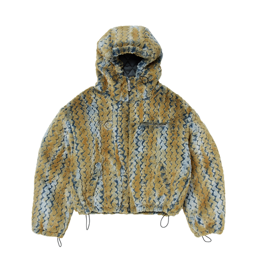 TC Wavy Leopard Fur Jacket