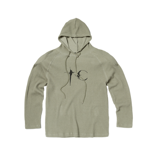 BULK SHOULDER WAFFLE HOODIE