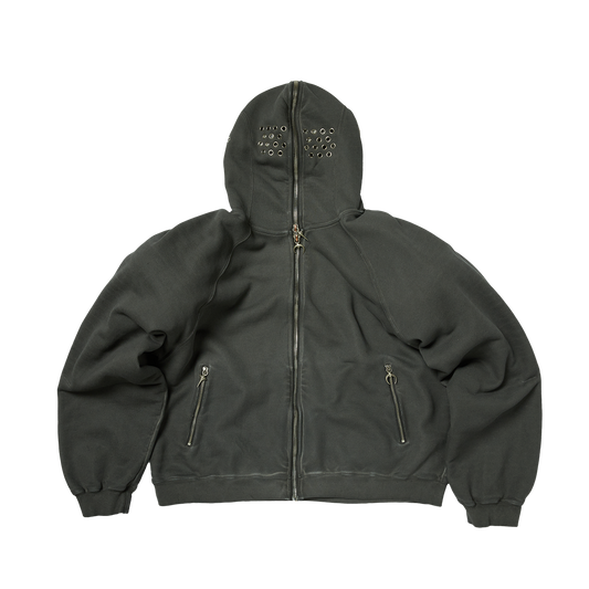 BULK SHOULDER GLADIATOR ZIP-UP HOODIE