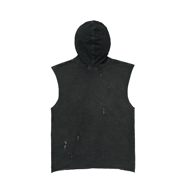 Rock Hooded Vest – thug club Rock Hooded Vest – thug club