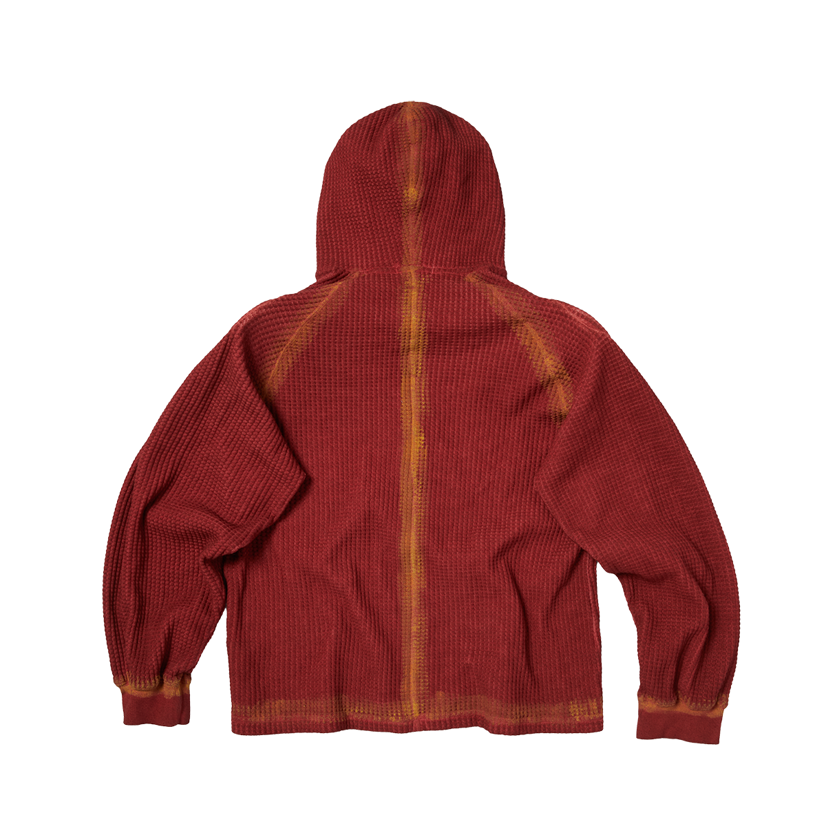 BULK SHOULDER PAINTED LINE WAFFLE HOODIE