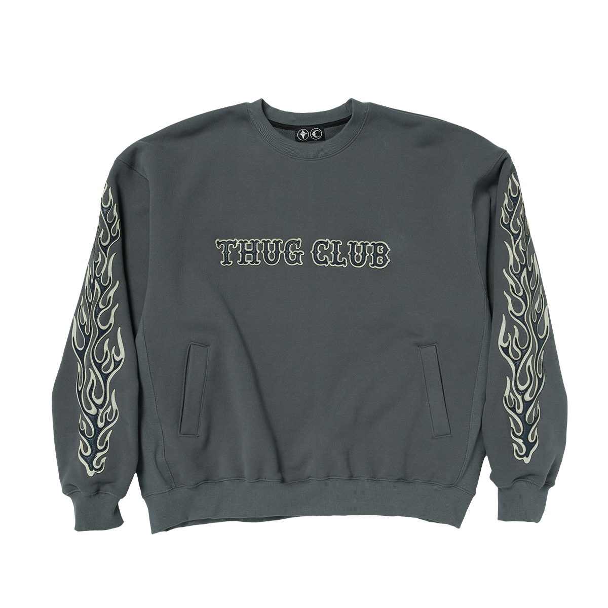 Leather Flame Sweatshirt