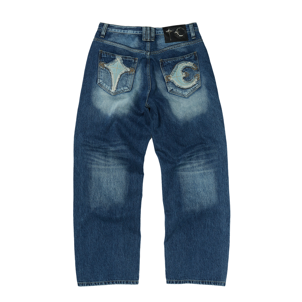 TC Leather Back Pocket Pants