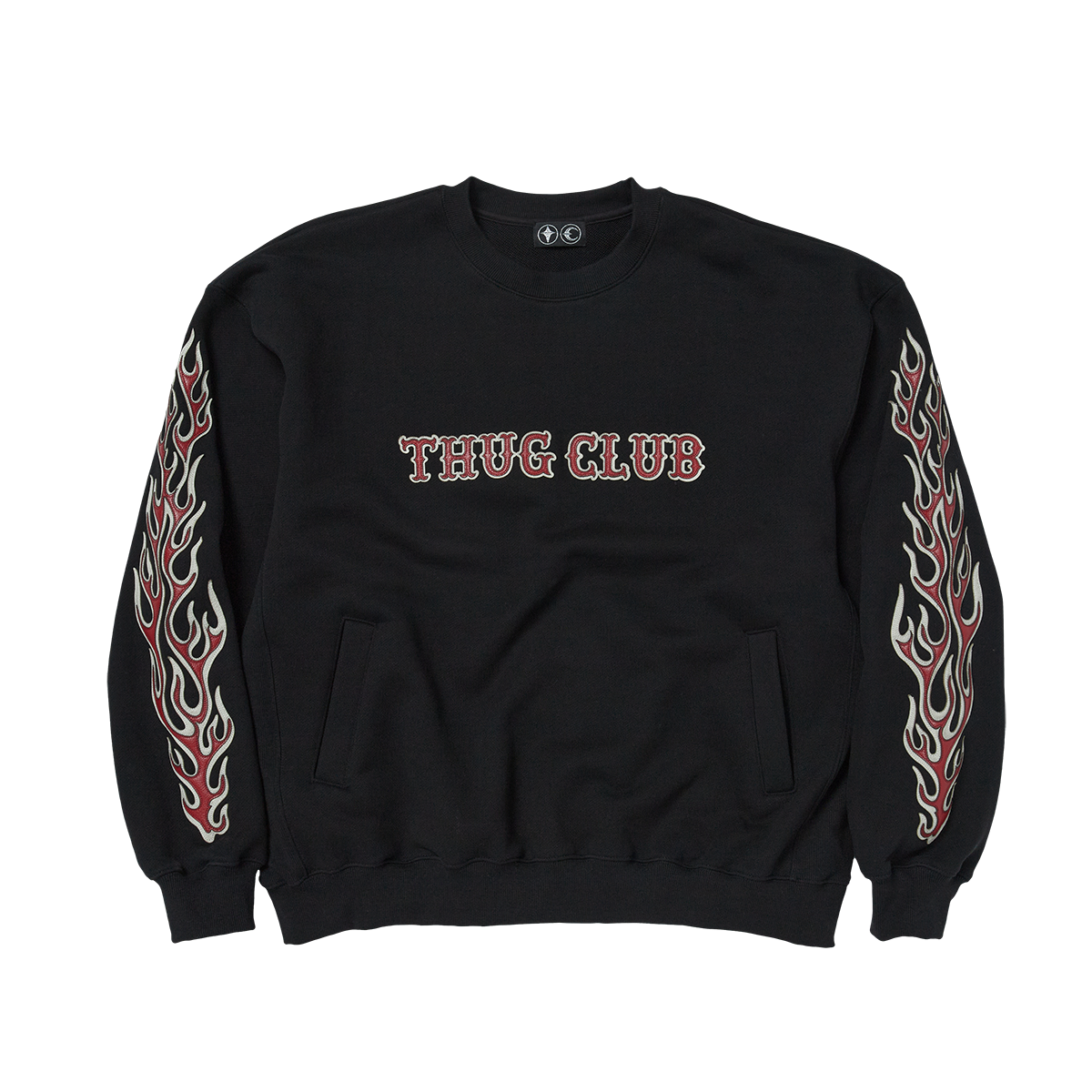 Leather Flame Sweatshirt