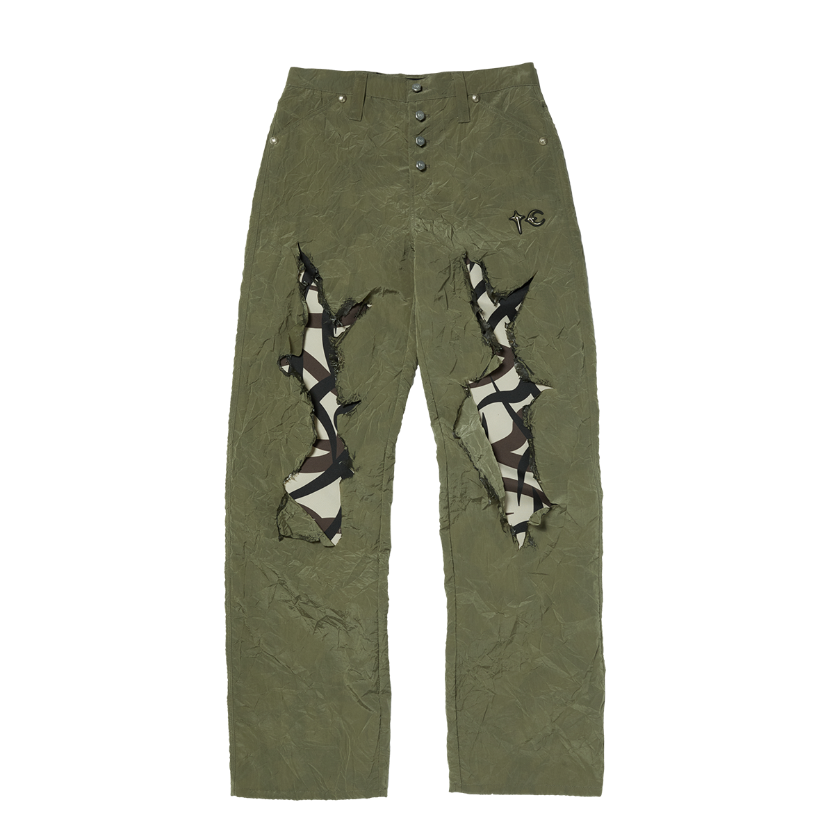 BURNT TRIBAL CAMO PANTS