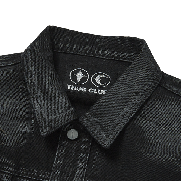 Leave a Trace Denim Jacket – thug club Leave a Trace Denim Jacket – thug club