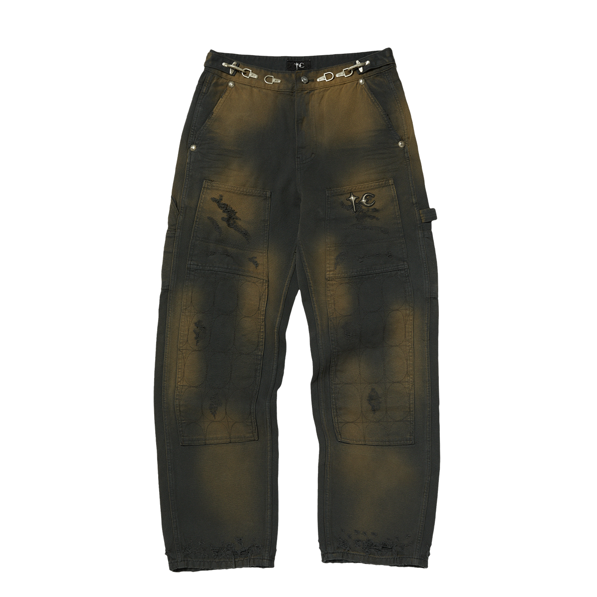 TC TWO TONE WASHED PANTS