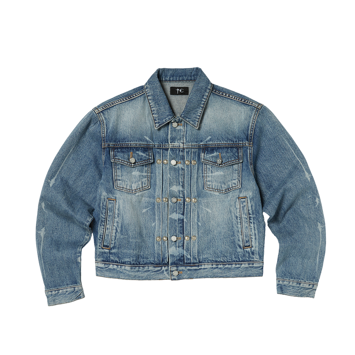 TC SPINE LASER DENIM JACKET