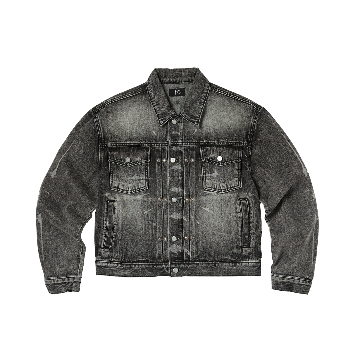 TC SPINE LASER DENIM JACKET
