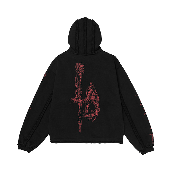 Dragon Stud Zip-up hoodie – thug club Dragon Stud Zip-up hoodie – thug club