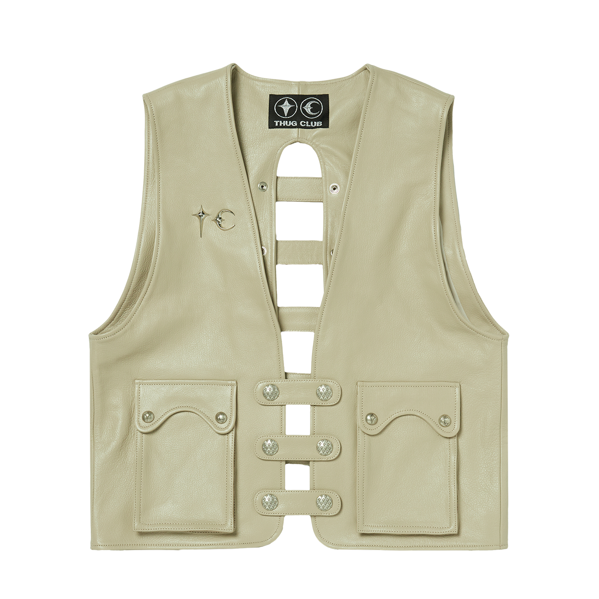 Goat Skin Leather Vest