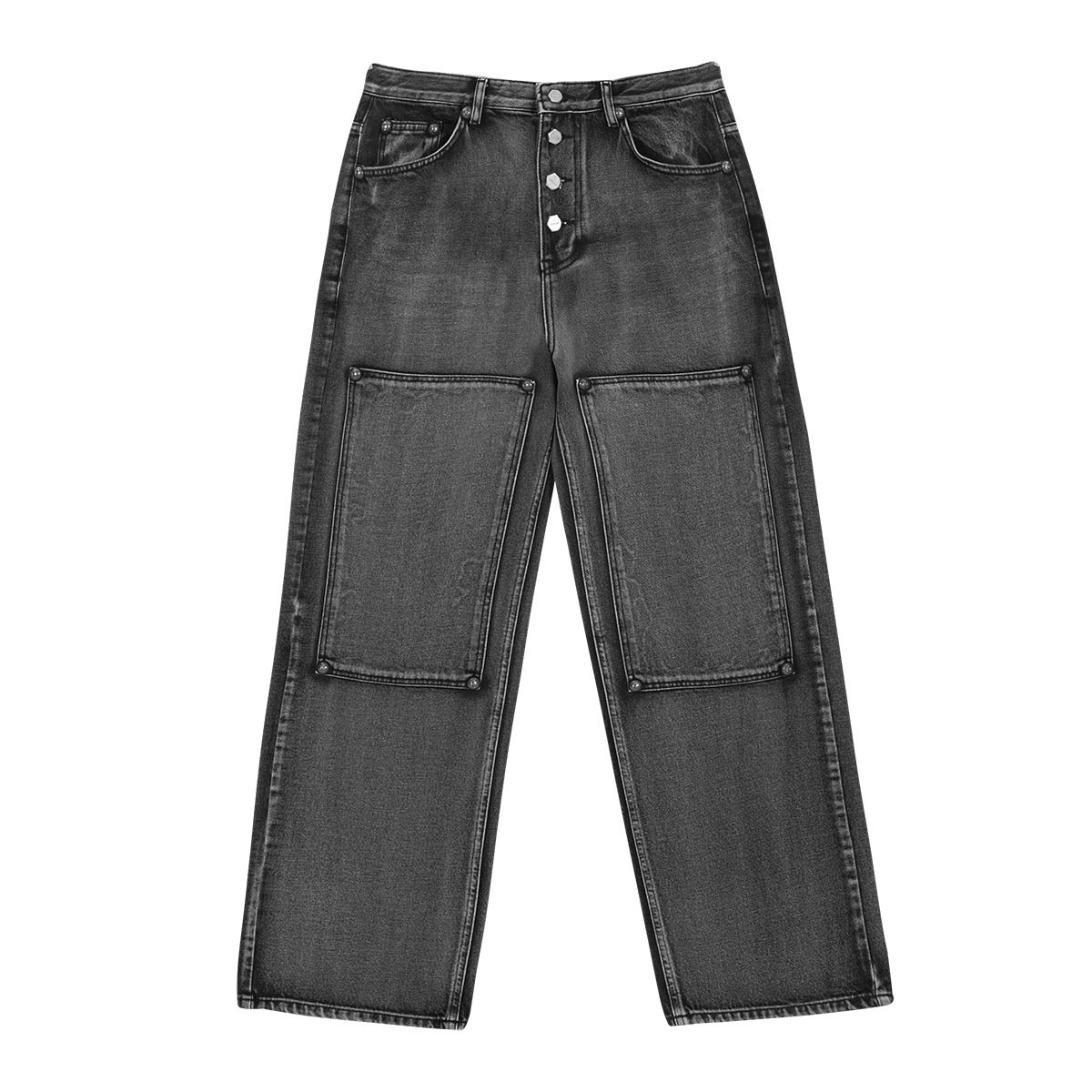 Double Knee Laser Denim pants