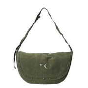 【THUG CLUB】Scarred Bio Army Messenger Bag Thug Club - Mens Scarred Bio Army Messenger Bag in Black