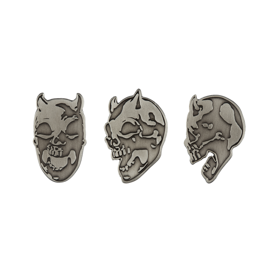 TC RIDING SKULL BROOCH