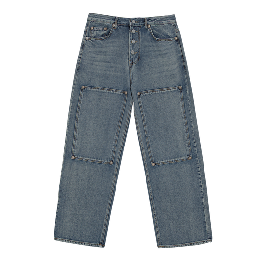 Double Knee Laser Denim pants