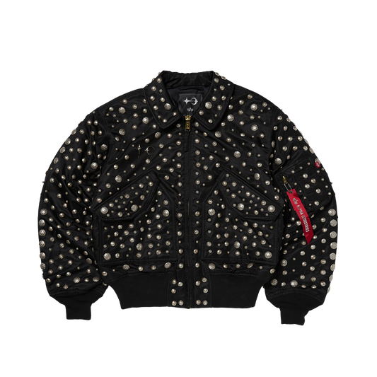 THUG CLUB X ALPHA CWU 45/P ALL OVER RIVET JACKET
