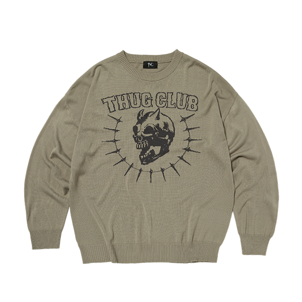 TC RIDING SKULL KNIT SWEATER – thug club