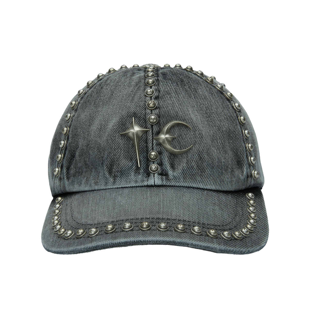Studded Denim cap