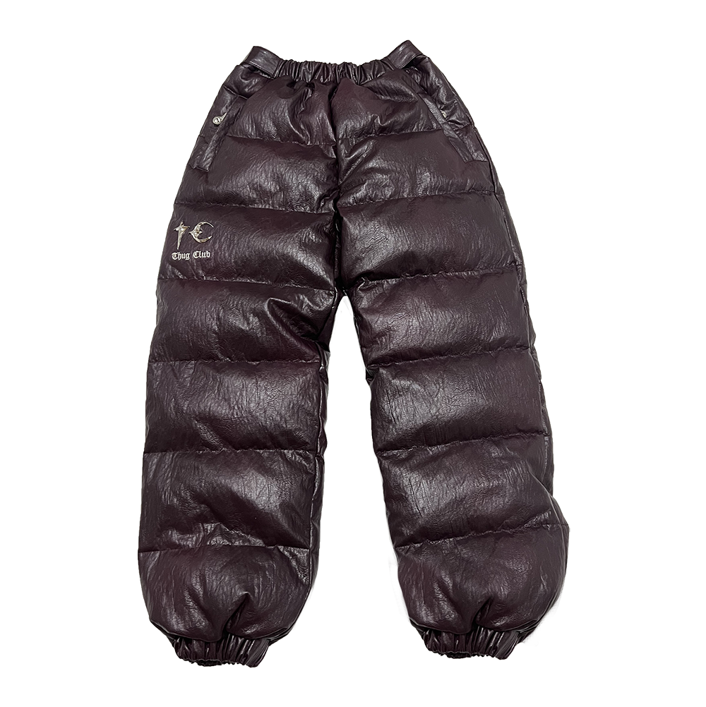 TC leather Puffer Pants