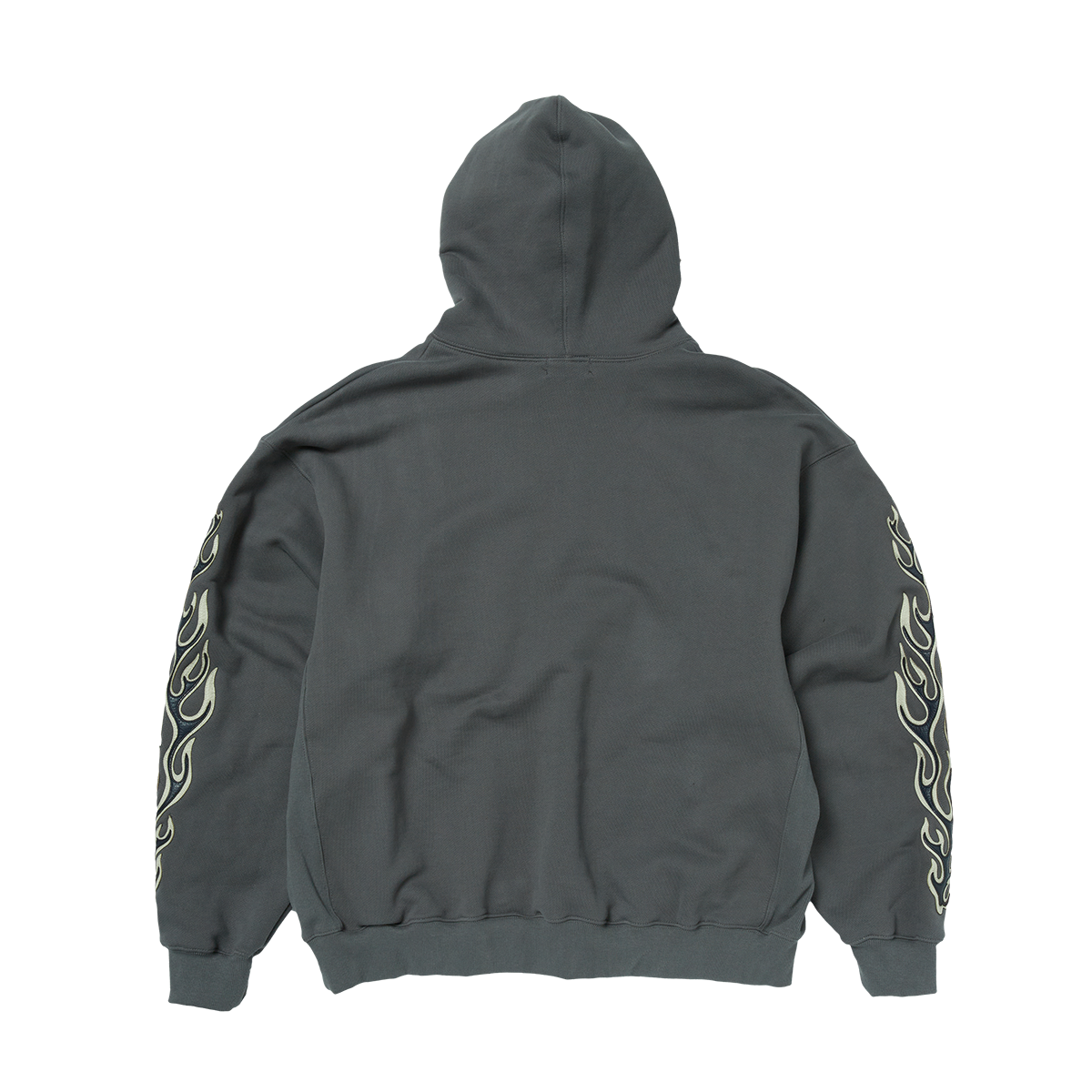 Leather Flame Hoodie