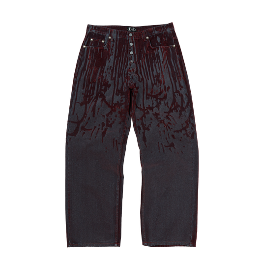Blood Lazered Denim Pants