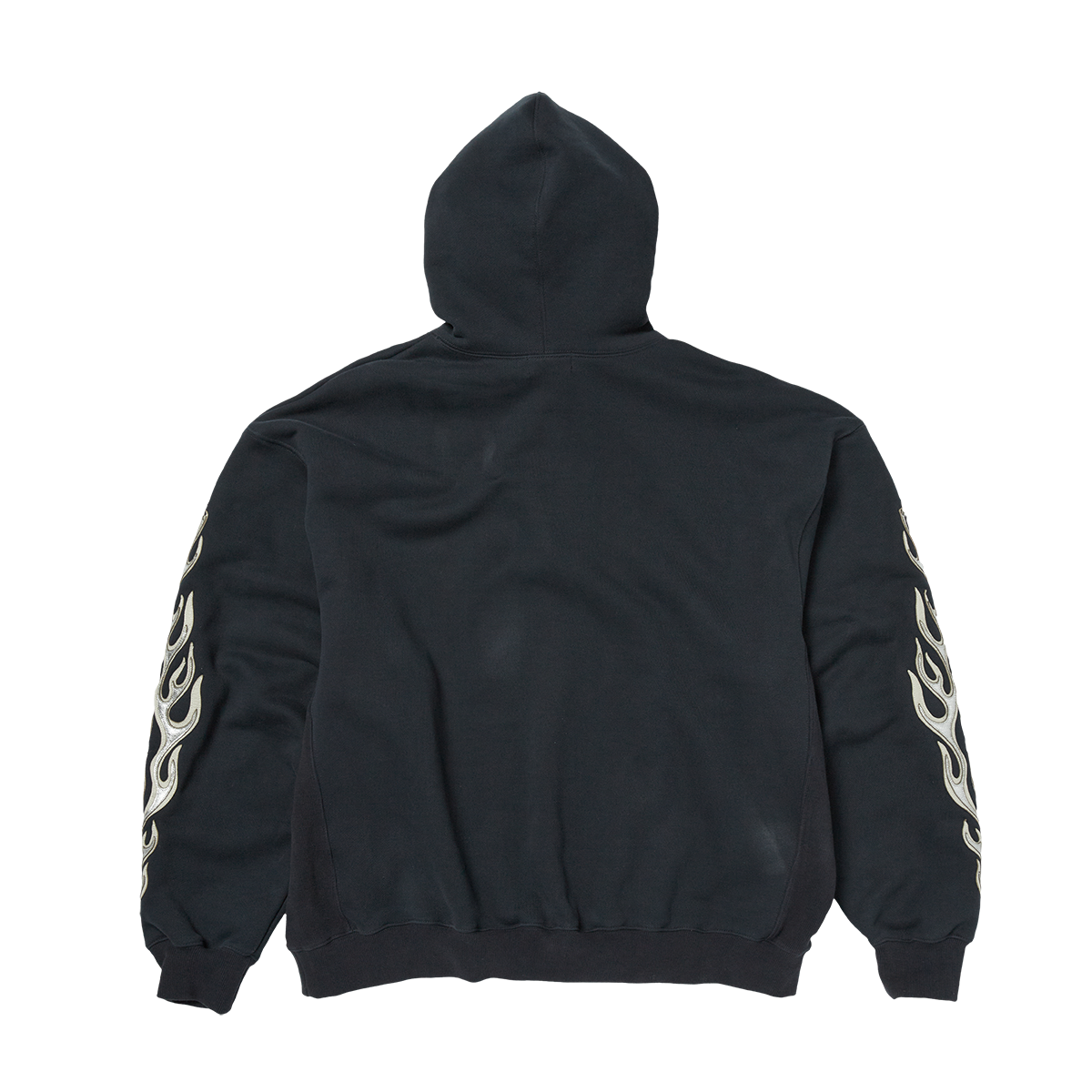 Leather Flame Hoodie