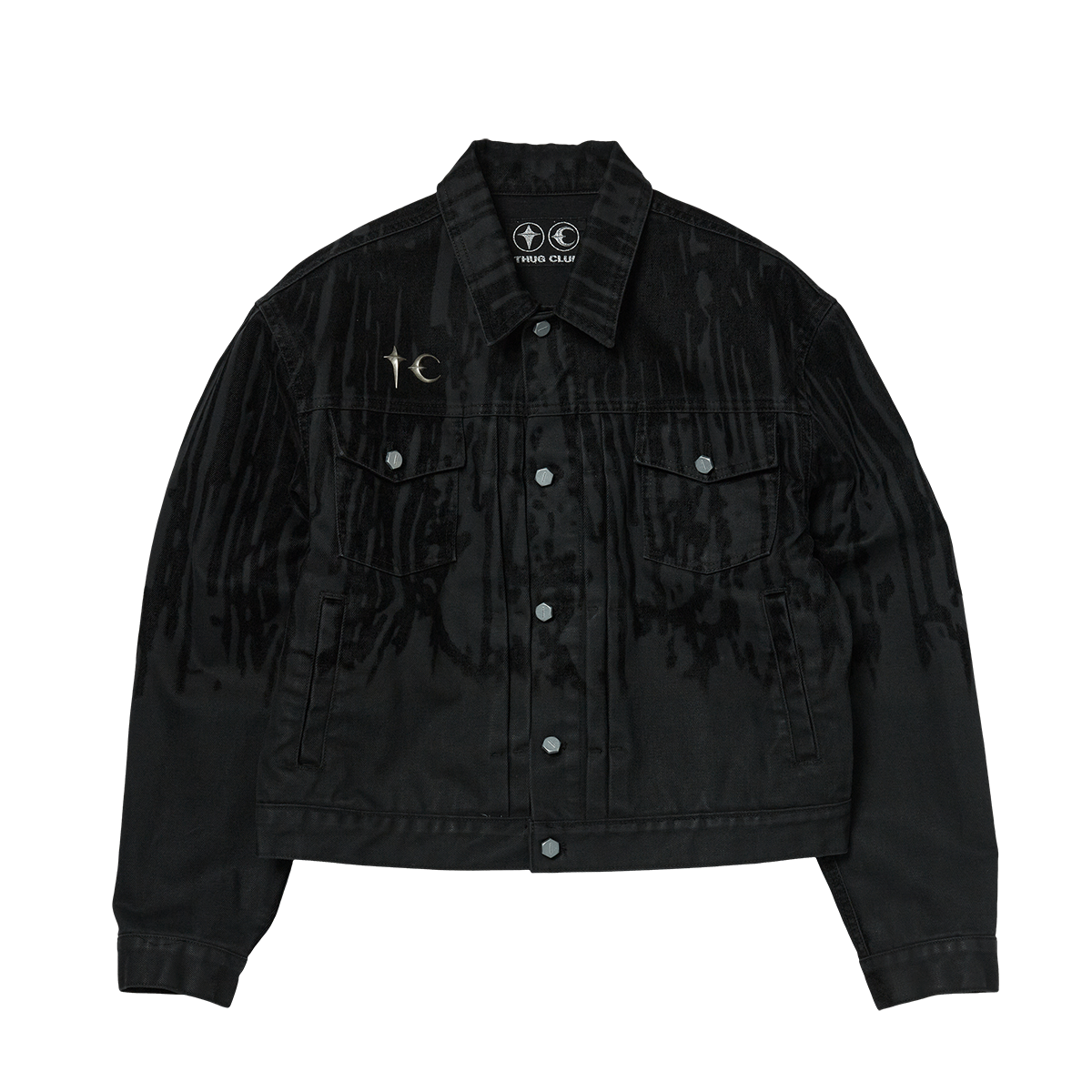 THUG CLUB サグクラブ Blood Lazered デニムジャケット Blood Lazered Denim Jacket – thug club