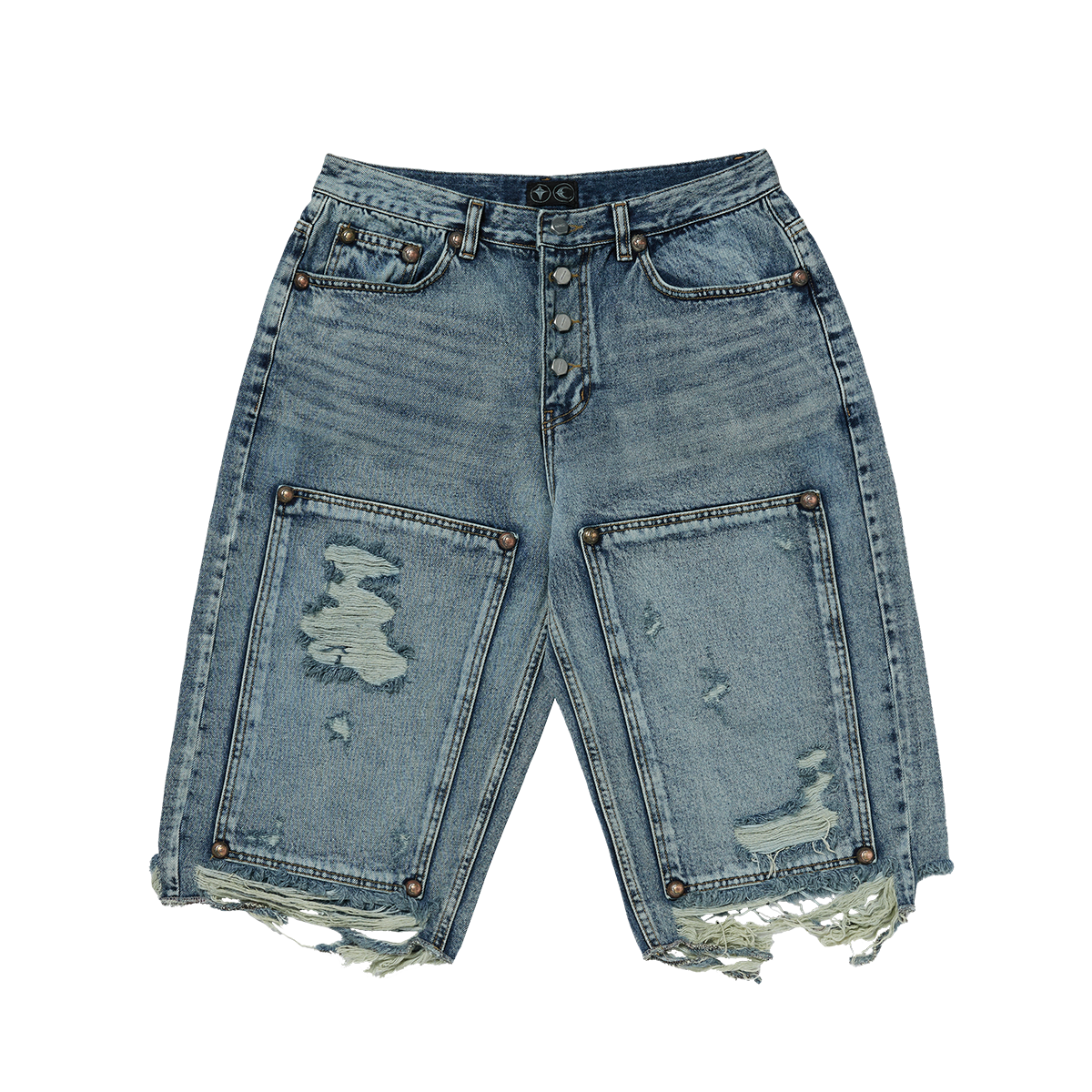 Double knee Damage Shorts