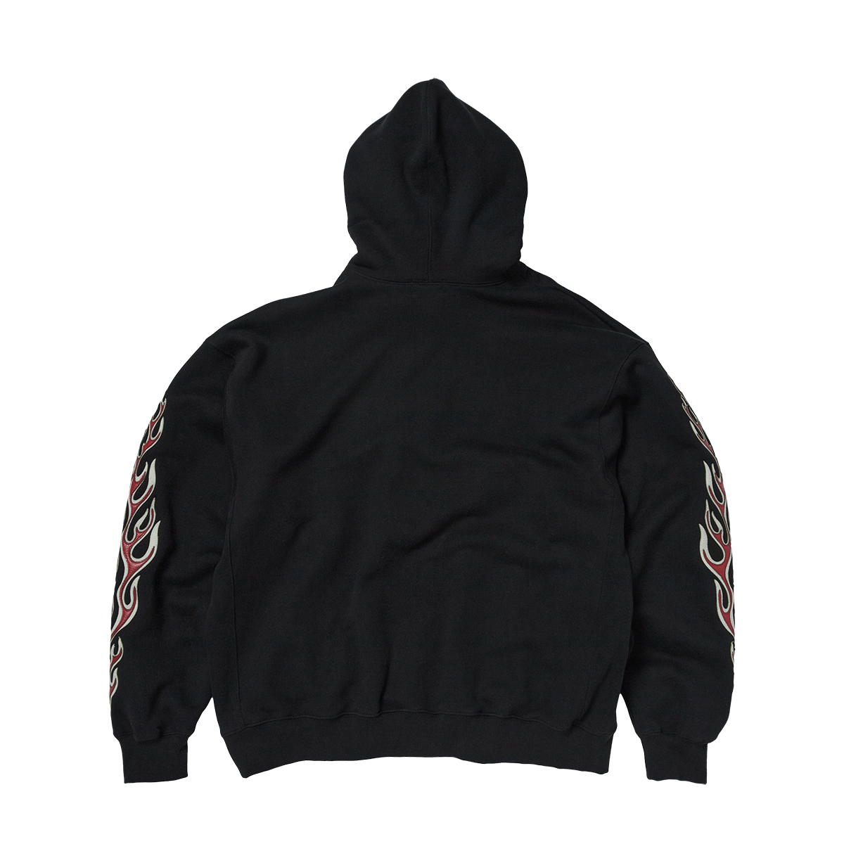 Leather Flame Hoodie