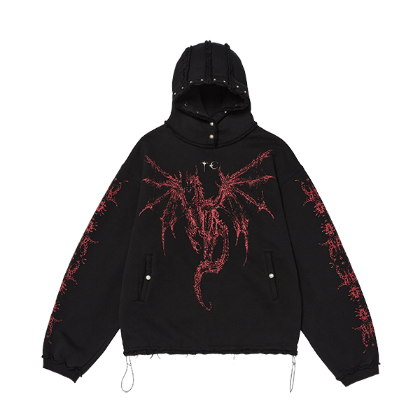 Dragon Stud hoodie – thug club Dragon Stud hoodie – thug club