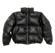 ジャケット・アウター THUG CLUB TC Leather Puffer Jacket White TC Leather Puffer Jacket (Duck Down) – thug club